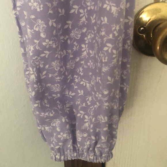 REWIND SIZE M Light purple floral crop top L/S - Picture 4 of 11